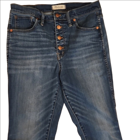 Womens Madewell 10" high rise skinny crop jean size 30. - Picture 2 of 12